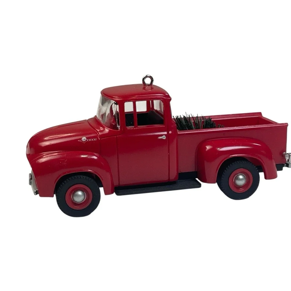 Vintage 1995 Hallmark Keepsake Ornament 1956 Red Ford Truck All American‎ 1st